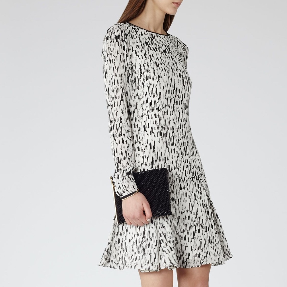 Reiss Frill Hem Dress